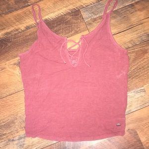 Lace up Crop Top